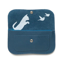 Afbeelding in Gallery-weergave laden, Cat chase wallet M faded blue