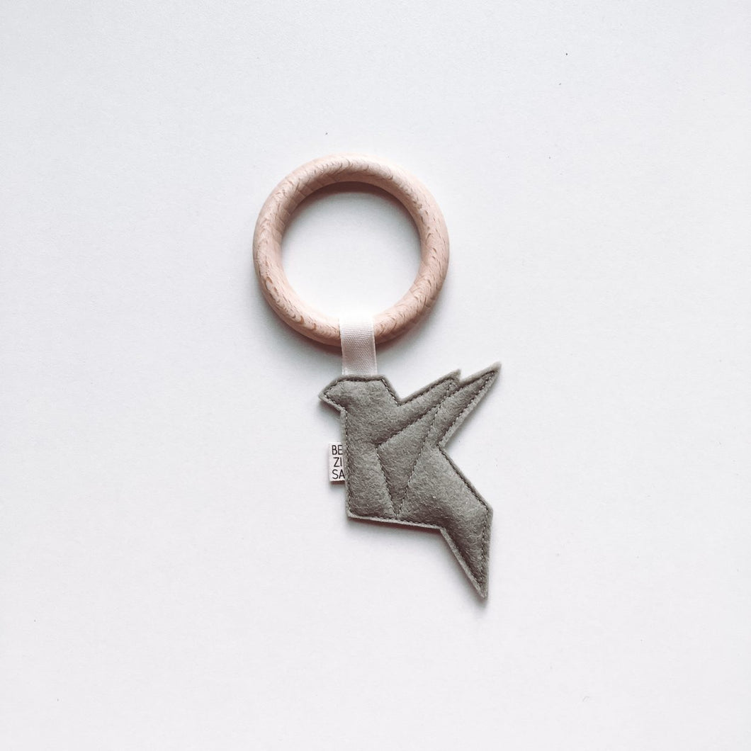 Birds teether pistache