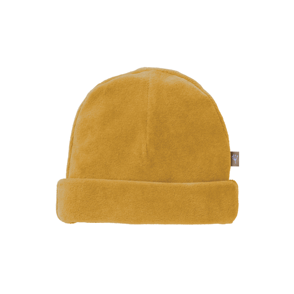 Velours mutsje (geel)