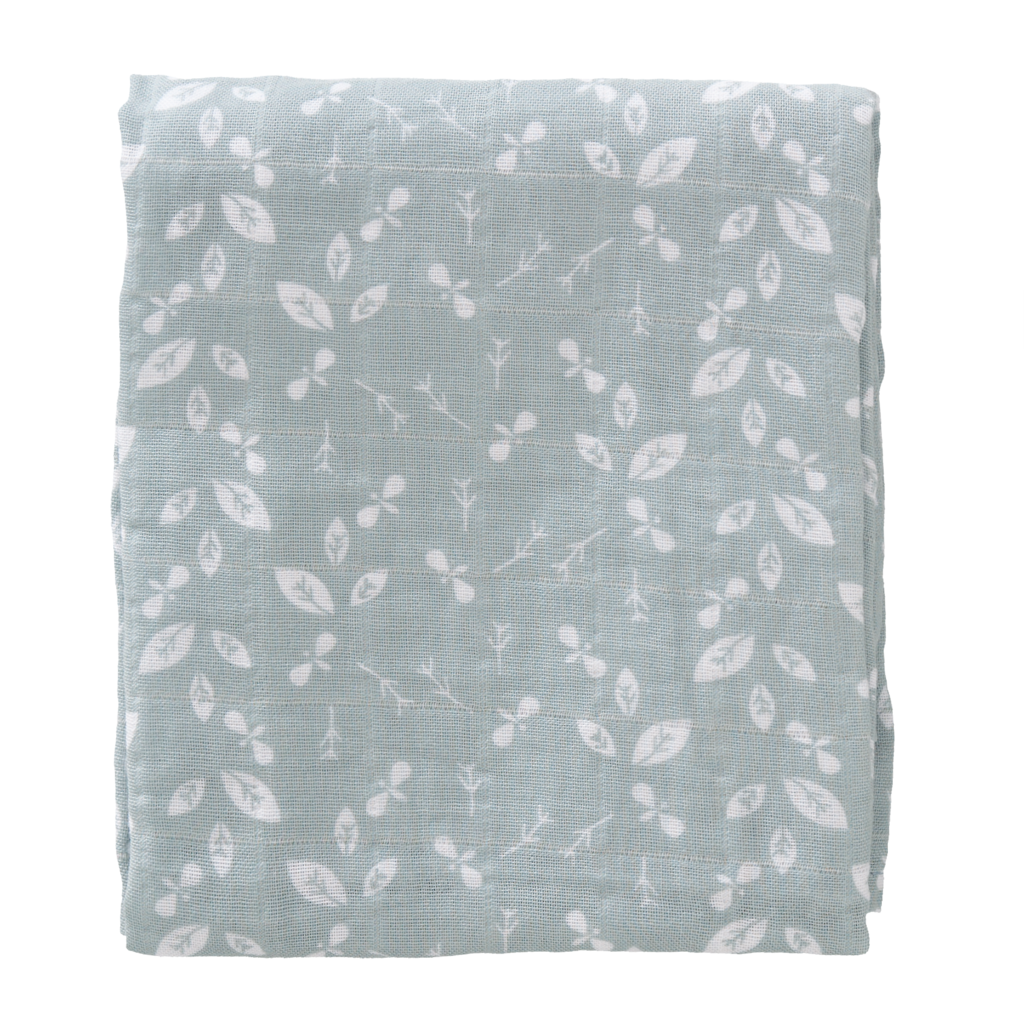 Swaddle 1x leafs (blue)