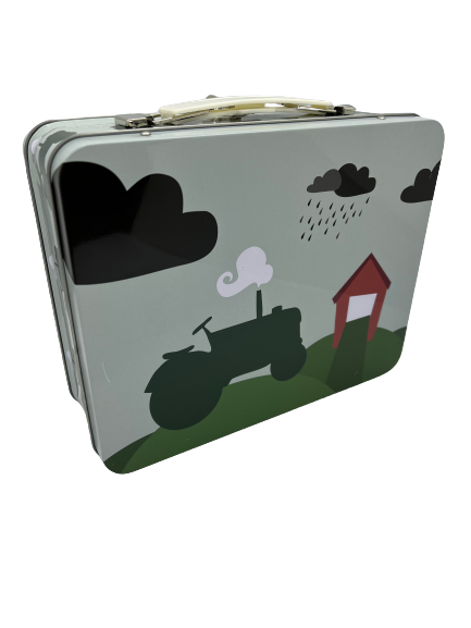 Metallic suitcase tractor