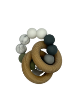 Afbeelding in Gallery-weergave laden, Basic Rattle blue/white
