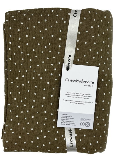 Swaddle 135x135 (taupe polka)