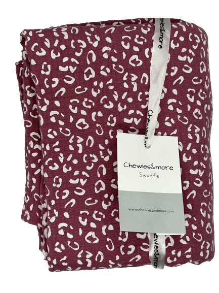 Swaddle leopard135x135 (pink)