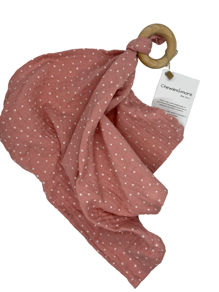 Chewie doek+ring (pink polka)