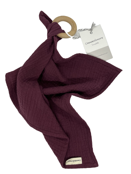 Chewie doek+ ring (aubergine)