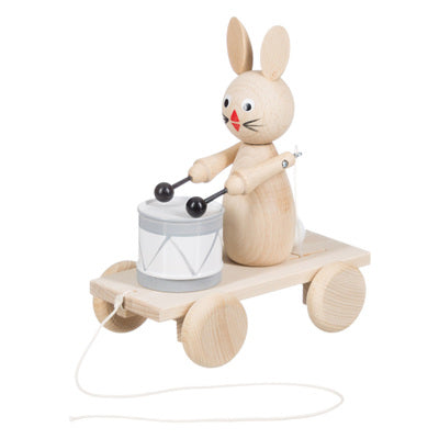 Trekfiguur konijn trommel