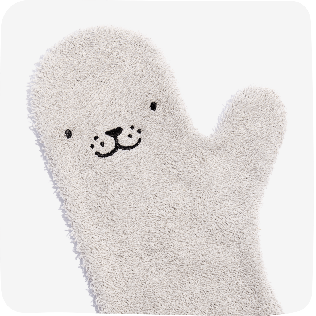 Shower glove (pink otter)