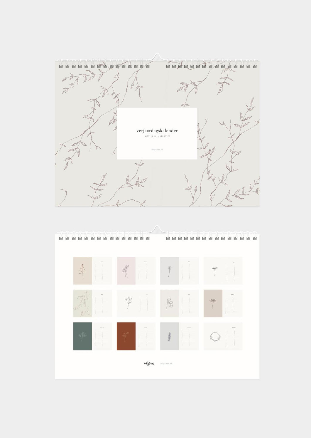 Verjaardags kalender botanisch