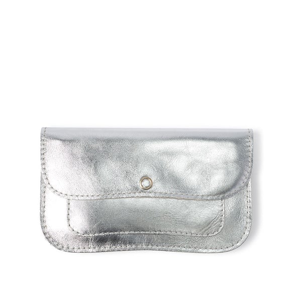 Cat chase wallet M zilver