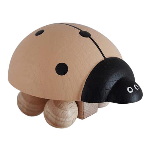 Houten lieveheersbeest apricot