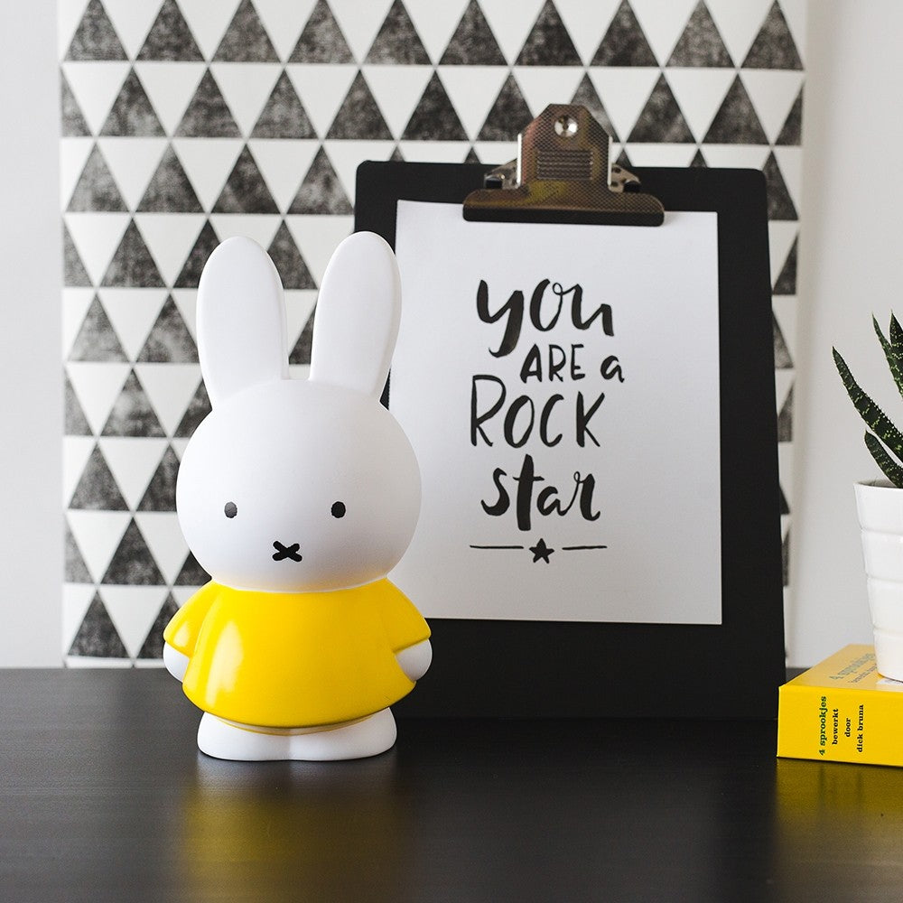 Nijntje spaarpot L (geel)