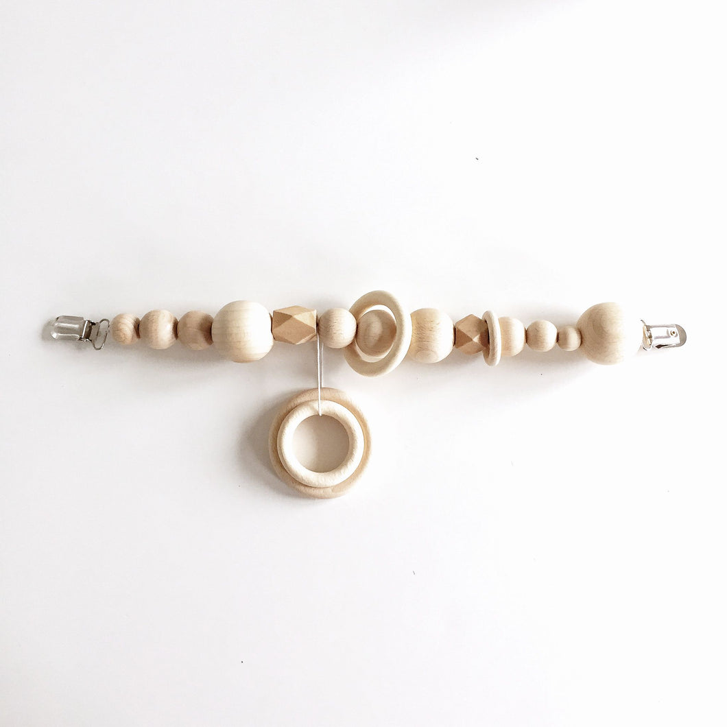 Wooden pramstring natural